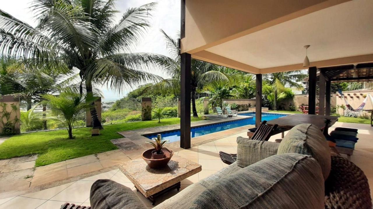 Casa dos Jacarandás com 4 quartos com vista para o mar Porto Seguro Esterno foto