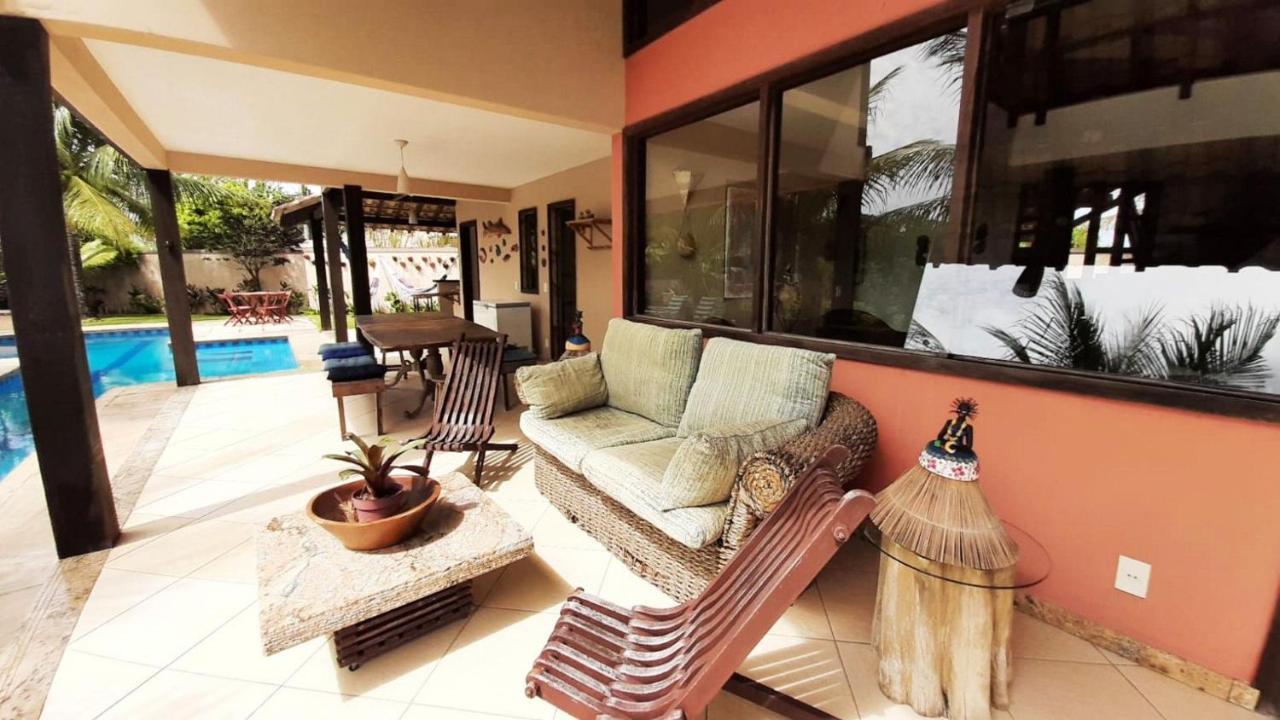 Casa dos Jacarandás com 4 quartos com vista para o mar Porto Seguro Esterno foto