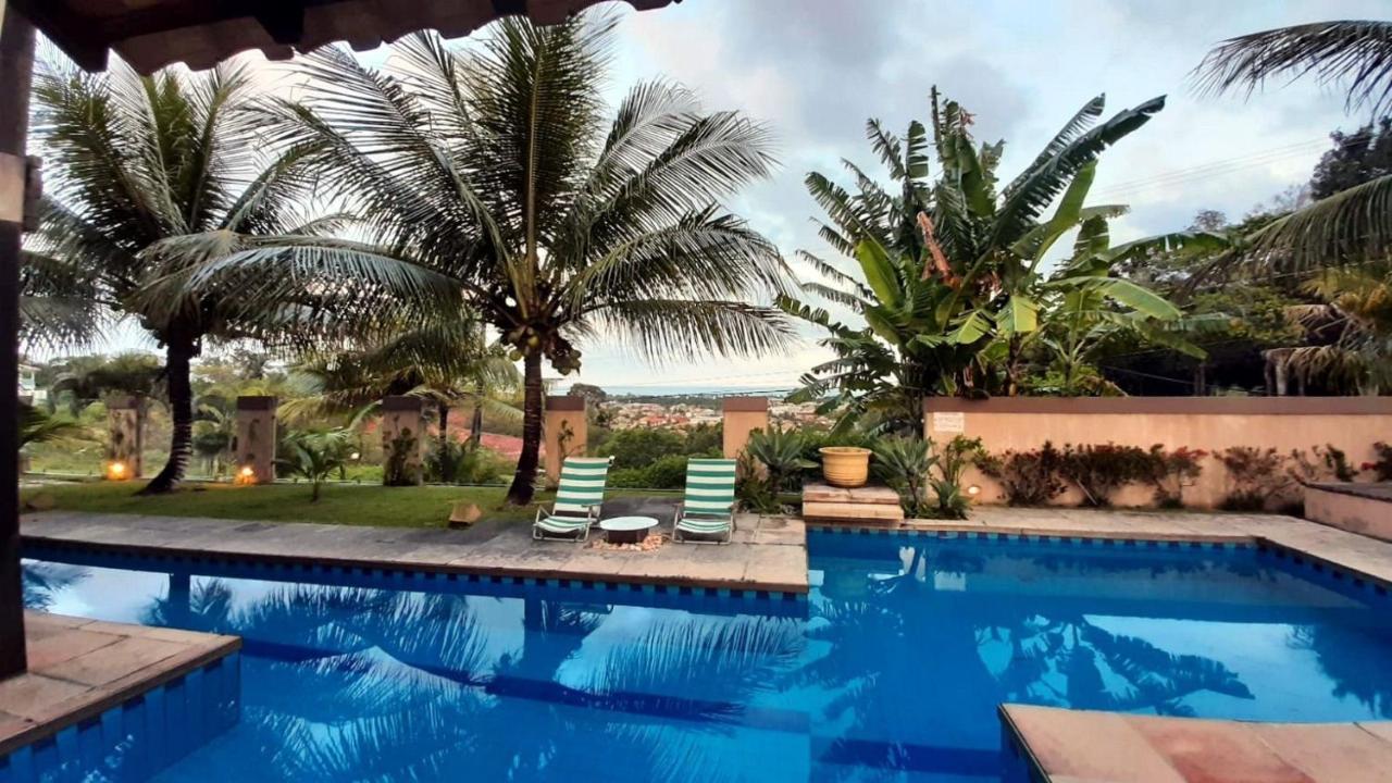 Casa dos Jacarandás com 4 quartos com vista para o mar Porto Seguro Esterno foto